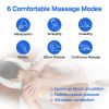 Portable Electric Neck Massager Cervical Vertebra Rechargeable Massager 6 Modes 10 Levels 2Pcs Replaceable Massage Pad Whole Body Massager for Back Ar