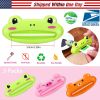 3Packs Toothpaste Dispenser Squeezer w/2.28in Squeeze Mouth Cream Lotions Tube Squeezer Animal Cartoon Toothpaste Clip