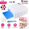 36W UV Nail Gel Lamp Fingernail Toenail Gel Dryer Curing Machine 120S Timer 4 UV Light Bulbs Detachable Base Home Nail Salon