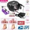 Acrylic Nail Drill Machine 25000RPM Electric Handpiece Glazing w/6 Bits Cuticle Grinder Manicure Pedicure Polishing File Kit for Nail Art
