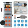 Full Body Electric Massage Mat with Heat Vibration Massage Pad Cushion Back Massage Mattress Chair Pad with Neck Massager Lumbar Pillow with 10 Vibrat