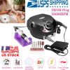 Acrylic Nail Drill Machine 25000RPM Electric Handpiece Glazing w/6 Bits Cuticle Grinder Manicure Pedicure Polishing File Kit for Nail Art